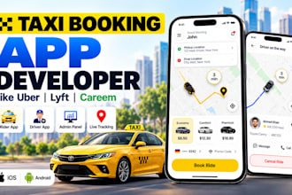 build taxi booking app like uber, lyft, and careem