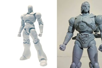 create 3d articulated model,3d doll,3d sculpting for 3d printing and so on