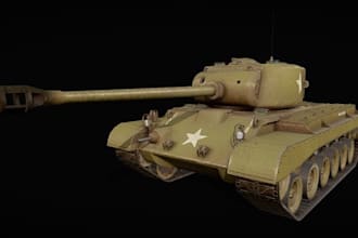 sculpt wwii tank model, sherman tank model, battle tank model,tiger I tank model