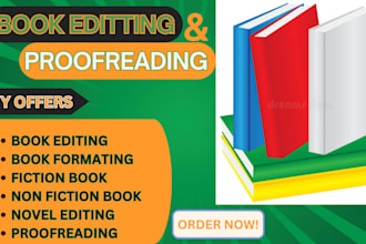 edit, proofread, and format your non fiction manuscript, write your fiction book