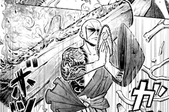 create a complete manga comics one shot for your story 17 pages with cover