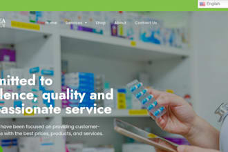 build medical website healthcare website pharmacy website dental website