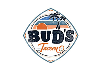 design outstanding genuine beach bar logo