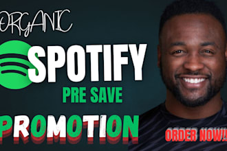 do organic spotify presave link promotion to boost streams