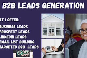 do b2b lead generation, prospect list, linkedin and email list building