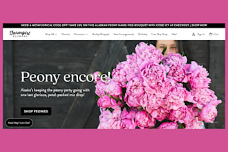 build flower shopify store, flower website, florist website, bouquet store