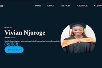 create a personal portfolio website