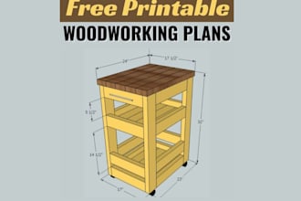 develop design plans and blueprints for DIY furniture woodworking and carpentry