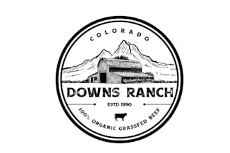 design top quality colorado ranch grassfed beef logo