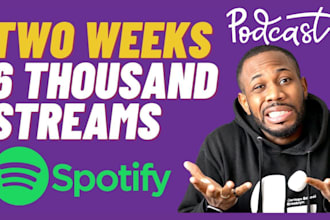 increase download, streamer spotify podcast promotion spotify music promotion