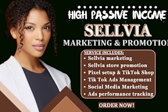 high ticket sellvia marketing tik tok shop ads campaign sellvia store promotion