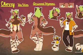 draw furry reference sheet nsfw furry art fursona oc character design