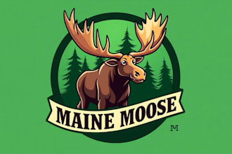 do amazing moose giant of the deer logo with creative concepts