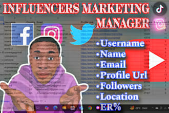 find tiktok instagram and youtube influencers