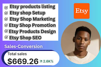 etsy drop shipping store creation listing digital product design shop setup pod