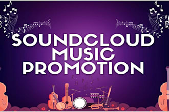 do soundcloud music  promotion for your track