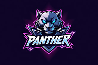 make creative electric panther logo with unlimited revisions