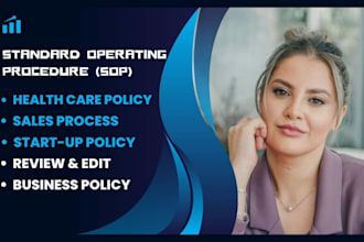 write standard operating procedure for your company or business
