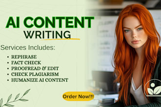 do ai content editing, proofread, rephrase, fact check, check plagiarism