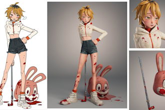 3d character modeling 3d character design cartoon character stylized character
