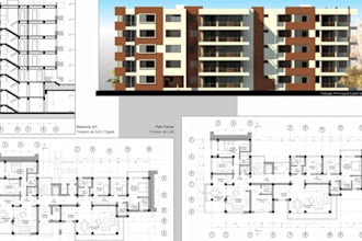 draw building permits plans in autocad dwg