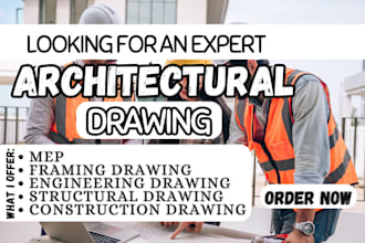 do architectural drawing, engineering drawing, electrical drawing safety plan