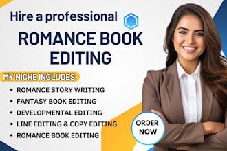 do novel editing, story editing, children story and manuscript proofreading