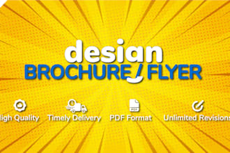 design trifold, bifold brochure, flyer, leaflet, postcard, business catalog