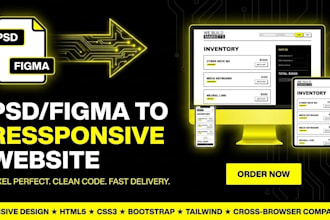 create a responsive frontend website