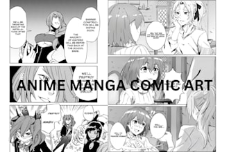 do nsfw sfw anime comic in anime, comic page, fanart, manga style, comic art