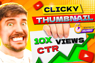 design catchy youtube thumbnail