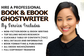 be health fitness business self help book writer non fiction ebook ghostwriter