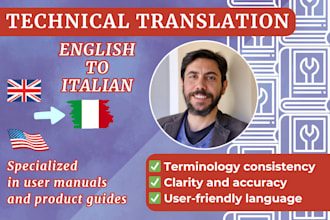 translate your user manual or product guide from english to italian