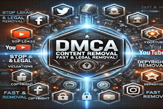 remove copyright,infringement content under dmca