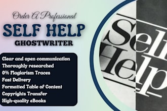 be self help ebook writer, book editor, fiction ebook, medical ebook ghostwriter