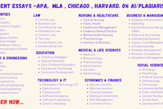 write urgent papers in apa, mla chicago,harvard