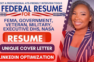 write federal, fema, government, veteran, military, executive dhs, nasa resume