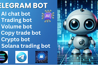 build telegram bot, solana trading bot, chatbot, telegram trading bot