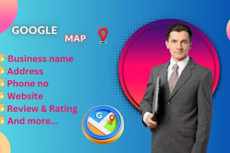google map scraping , lead generation and b2b data scraping