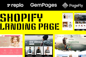 design gempages shopify product page redesign replo shopify landing page design