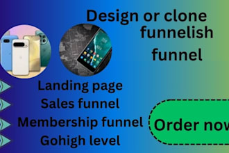 build clickfunnels sales funnel gohighlevel  kajabi funnelish page