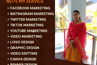 be your professonal social media marketing manager and digital marketer