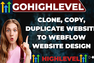 design develop clone, copy duplicate website webflow website webflow design ai