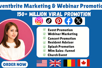 sell out eventbrite ticket, webinar marketing, resident advisor event promotion