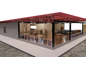 redesign 3d restaurant interior design,360 panoramic render,cafe visualize,rhino