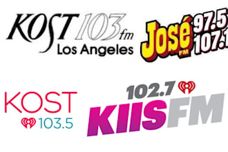 do expert music marketing and airplay on kiis fm, kost, jose 97 radio