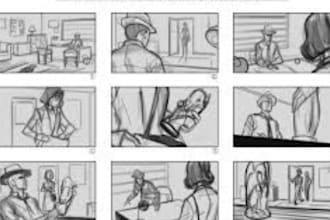 storyboard your animation, film, game, commercial, etc