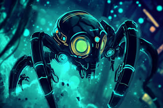 create sci fi art, game art, sci fi character or fantasy
