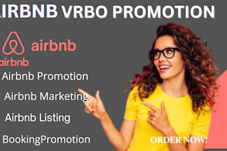 promote your airbnb, optimize listings and  boost bookings on airbnb and  vrbo