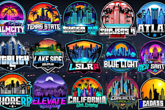 do roleplay logo for fivem or discord server in 3 hours